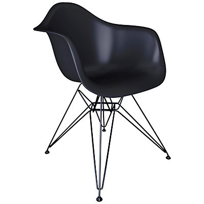 Vitra Eames DAR 43cm Armchair Black Vitra Eames DAR 43cm Armchair Black